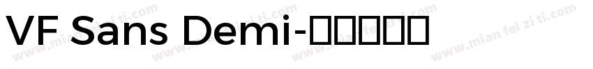 VF Sans Demi字体转换